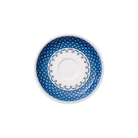 Villeroy & Boch Casale Blu Piattino per Tazzina, 12 cm, Porcellana Premium, Bianco/Blu (1/3)