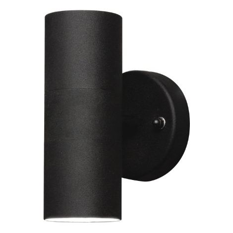 Konstsmide 7571-750 Modena Lampada da Parete, BxPxH 6x9x17 cm, 2 x 35 W, IP44, Colore Nero Opaco (1/4)