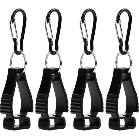 Porte-pince à gants, Gant Grabber Clip, 4 pièces pince à gant pince à gant de travail de sécurité pince à gant, pince à (1/2)