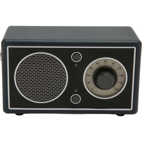 Enceinte Bluetooth sans fil BT 5.1 450 mAh rechargeable par USB, compatible AUX et carte mémoire, portable et idéale pour l'extérieur (noire). (1/5)
