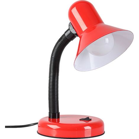 Mentor Rote Schreibtischlampe 1xE27 (1/5)