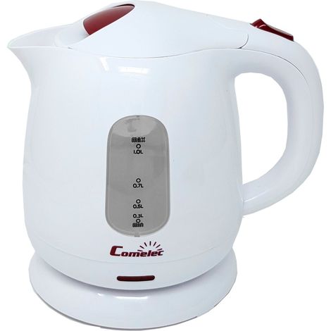 COMELEC hervidor electrico 1 litro 1100w wk7317 , Hervidor eléctrico 1 litro 1100W 7317Clásico y elegante diseñoIndicador luminosoVisor graduadoResistencia oculta (1/2)