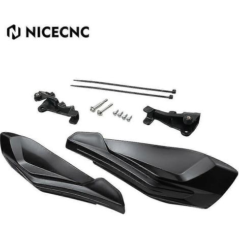 Nicecnc Lenkerprotektoren für KTM 125, 200, 250, 300, 350, 400, 450, 500, EXC, EXCF, XC, XCF, XCW, SX, SXF, TPI, 6D (2014–2023) – Schwarz