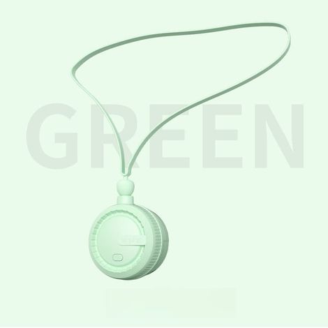 Ventilador de cuello portátil, ventilador USB silencioso para viajes, deportes y actividades al aire libre.