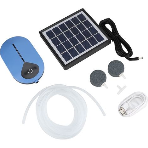 Pompe à oxygène AC/DC et solaire avec pompe à oxygène augmentée pour la vivification des bassins, l'urgence pour les tanks de poissons pour la pêche extérieure (1/5)