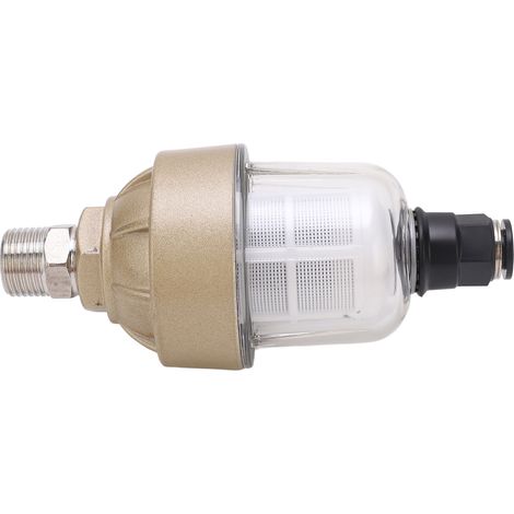 Clapet de vidange d'eau translucide G1/2, purgeur automatique de condensat pour filtre à air comprimé, type à flotteur (1/5)