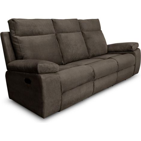 Canapé de Relaxation Manuel "Tedesco" 235cm Taupe