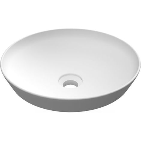 LAVABO AD INCASSO TONDO SENZA FORO VARIANT 36 X 36 CM Bianco