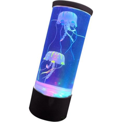 Lampe Méduse LED Bleu Câble Usb (1/5)