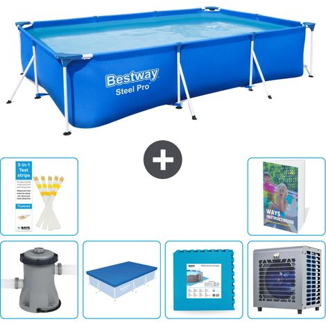 Bestway Steel Pro Rechteckig - 300x201x66 cm - 7-teilig  S290 (1/5)