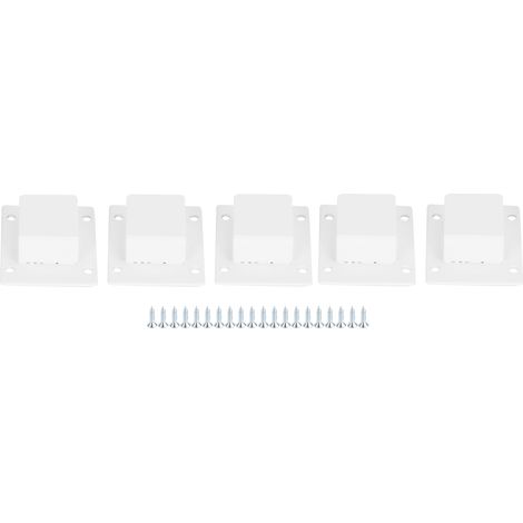 Support étagère tube carré Inox 15x30mm Lot de 5 Fixation murale robuste anti-rouille pour aménagement intérieur et professionnel (1/4)
