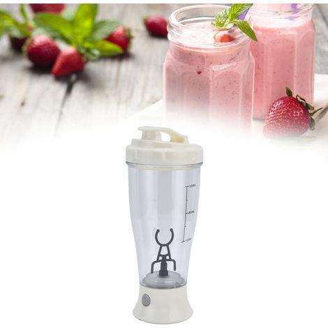 Tasse à mélanger électrique pour milkshake au café, cadeau simple, cadeau de Noël, tasse à mélanger électrique, lait blanc (1/5)