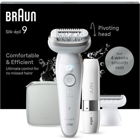 Braun Silk-épil 9 9-341 Epilatore Elettrico Bianco (1/2)