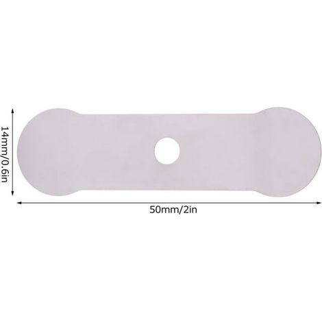 Plaque de Valve pour compresseur d'air, 20 pièces, Machine silencieuse sans huile, accessoires de remplacement en aluminium (plaque de Valve longue 14x50mm) (1/5)
