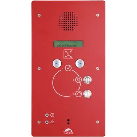 Castel 440.8800 Centrale di citofonia REFUGE con display LCD e alimentazione di emergenza