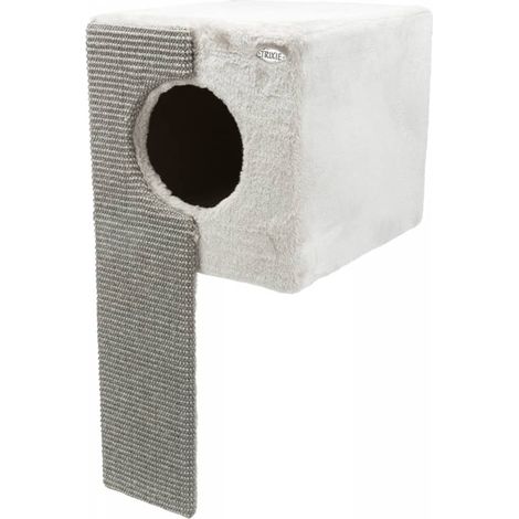 Kuschelhöhle für Regale mit Kratzbrett, 33x70x37 cm, grau (1/5)