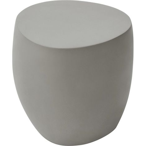 ELEMENTI table d'appoint IKARIA table en béton pour extérieur/intérieur table de jardin grise résistante aux intempéries avec surface mate (1/4)