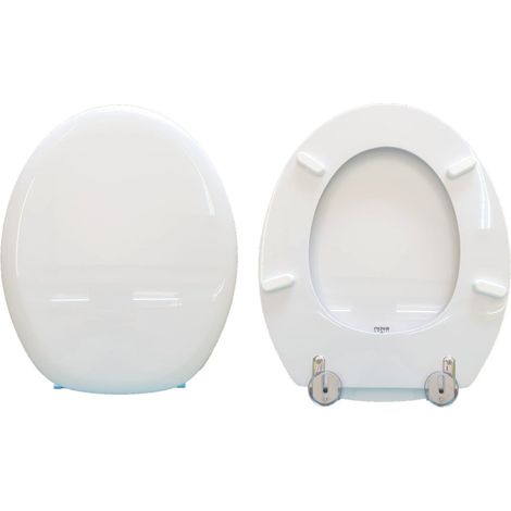 Copriwater Fantasia Pozzi Ginori legno rivestito in resina poliestere bianco (1/4)