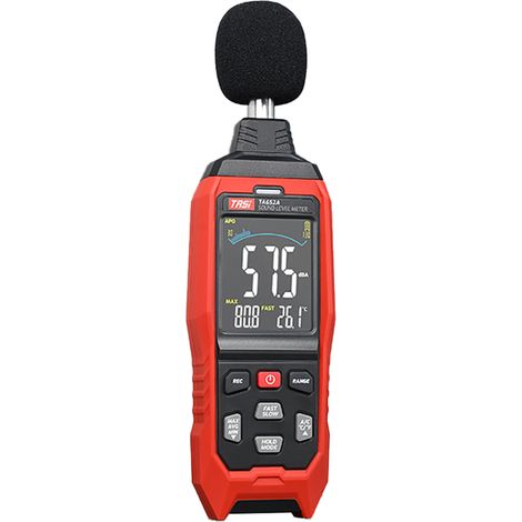 TASI TA652B Sonomètre de 30 à 130 dB, pondération A/C/Z, sonomètre industriel, enregistreur de données, maintien des données, mode rapide/lent, alerte en cas de dépassement (1/5)