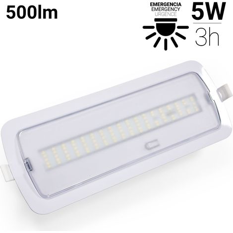 Bloc de secours LED 5W - 500lm - 3 h d'autonomie (1/5)