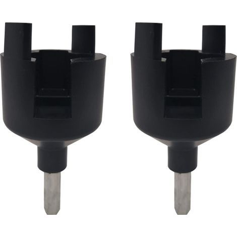 2 Pièces Isolateur Cloture Electrique a Visser Mandrin de Perceuse, Rend Isolateur Plus Rapide Et Plus Facile à Installer Sans Vissage Manuel (noir) (1/5)