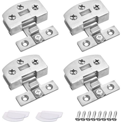 Charniere Porte Verre 4 Pieces Charniere en Verre en Alliage de Zinc Pince Charniere Verre Charniere Connecteur Mural Charniere de Porte Antirouille Charniere de Porte de Douche avec Vis (1/5)