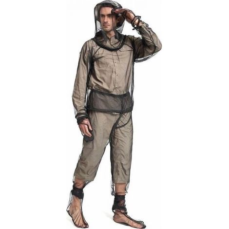 S/M Combinaison d'Apiculture De Anti Moustique Maille Ultra Legere Insecte Tout Le Corps Vêtements à Capuchon avec Manteau Vêtements de Protection Homme Femme