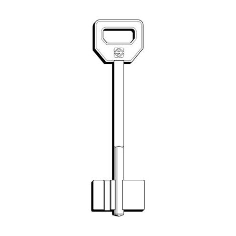 CHIAVE DOPPIA MAPPA FIAM 5FI17 SILCA - OTTONE NICHELATO- 5 pezzi