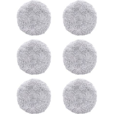 6 piezas de repuesto de paño de fregona lavable para HOBOT 168/188 Robot limpiacristales almohadillas de fregona de microfibra accesorios reutilizables, modelo: Gris 6 P (1/5)