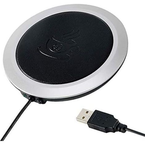 Chauffe Tasse USB, Chauffe Tasse de Café Chauffante Dessous de Verres pour Chauffe-Café Ustensiles pour Bar Bureau Maison (1/5)