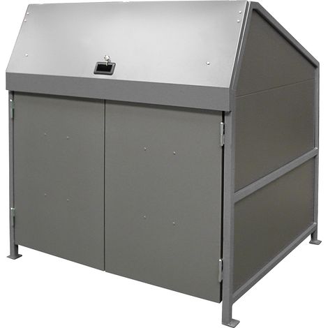 eurokraft pro, Abri pour poubelles, fermé des 4 côtés, avec (1/3)