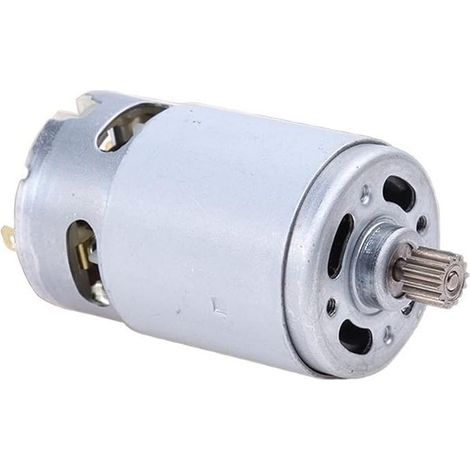 Motor para vehículos, sierra de mano PCD, motor de sierra recíproca recargable, 14 dientes, motor de CC 550, 21 V, 29800 rpm, engranaje de 8,2 mm, motor de taladro eléctrico RS550 recargable. (1/5)