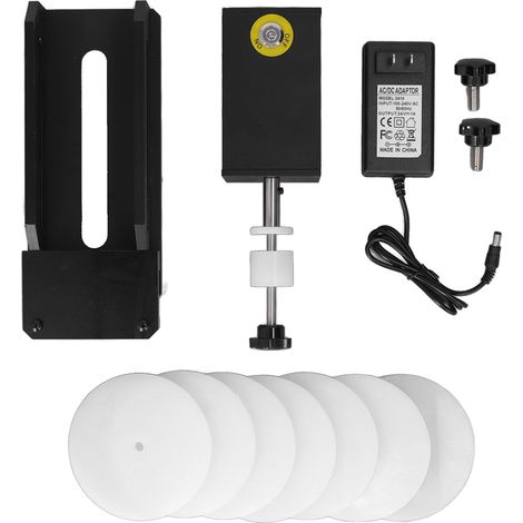 Support de Nettoyage Ultrasonique pour Vinyles, Rack Rotatif Électrique pour Disques 33 Tours, Lave-Disque avec Prise US 100-240V, Lot de 1 (1/5)