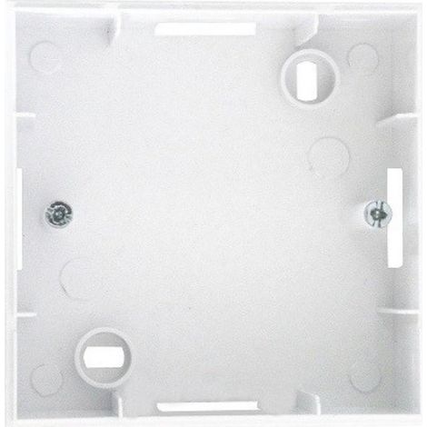 Boîtier de montage en surface POD, prise électrique IP20, simple extrémité, blanche (1/2)