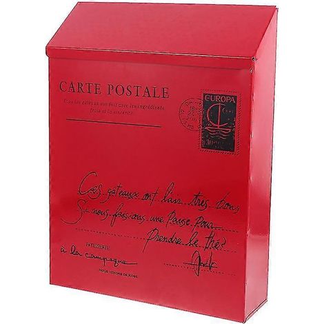 Boîte aux lettres verrouillable, boîte aux lettres vintage, boîte aux lettres murale, boîte à journaux (1/2)