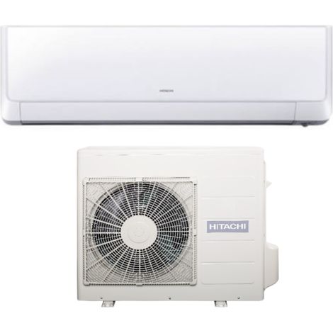 Hitachi – Climatiseur réversible 2500 W – Capacité de chauffage 3,2 kW – Technologie Frost Wash – Wi-Fi intégré pour contrôle à distance