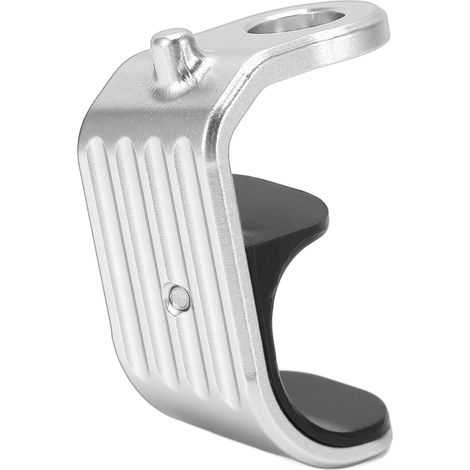 Vélo Crochet E en alliage d'aluminium et plastique poli design léger Crochet de vélo pour Brompton Argent (1/5)