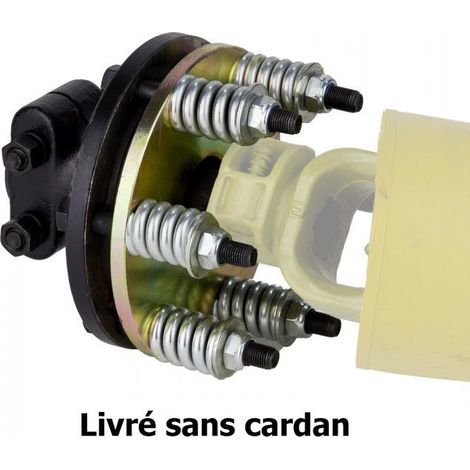 Dema – Limiteur à friction pour cardan 1 3/8' – Couple jusqu'à 1000 Nm – Version entièrement métallique – Longueur 180 mm