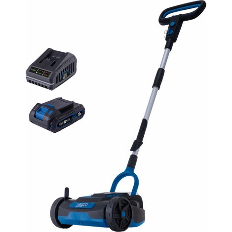 Scheppach Tondeuse à gazon sans fil BC-MP220-X - Set S - série 20V IXES - largeur de coupe max 21,5 cm - surface 120 m² - hauteur de coupe 30-50 mm - 1 batterie 2Ah + chargeur inclus