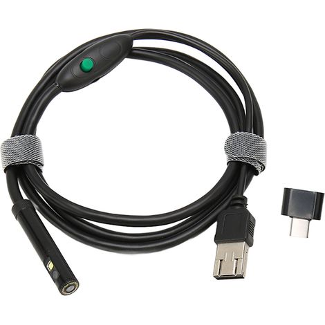 Endoscope USB 8mm IP67 Etanche 1080P pour Inspection Automobile et Soudure, 1m (1/5)