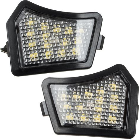 Volvo C30 C70 II S40 II S60 I II S80 I II V40 II V50 V60 V70 II III XC70 I II XC90 LED-Spiegelleuchten, 2er-Set
