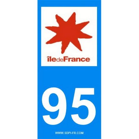 ADHESIFS REGION DEPARTEMENT 95 ILE DE FRANCE X2