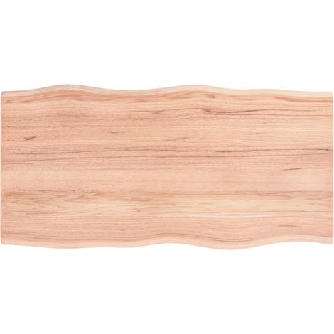 Dessus de table Dessus de bureau Plateau de table bois chêne massif traité bordure assortie