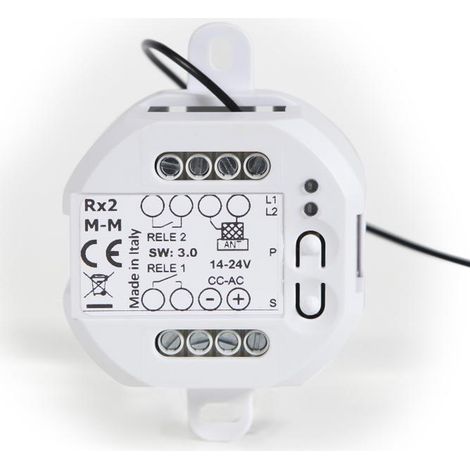 Universeller Rolling-Fixcode-Empfänger 2 Kanäle 433,92 868 MHz NOLOGO RX2-R