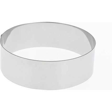 1 Cercle à entremets, Inox, 7,5x4,5 cm, Acier inoxydable, Convection thermique, Pâtisserie
