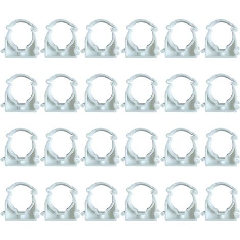 Lot De 24 Collier Serrage, Diamètre 25mm, Plastique PPR, Pour Tuyau Eau Gaz (1/5)