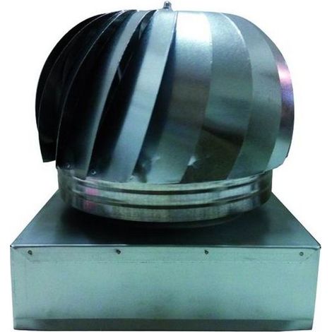 Fumaioli Eolici Acciaio Inox Base Tonda Diam.cm.15