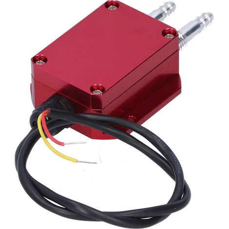 Winddrucktransmitter, roter Mikro-Differenzialsensor für Kessel, Kohlebergwerk, DC 24 V, 0–300 Pa (1/5)