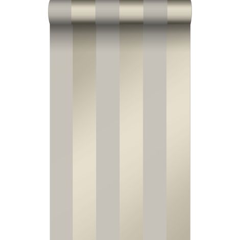 papier peint à rayures taupe - Origin Wallcoverings (1/5)