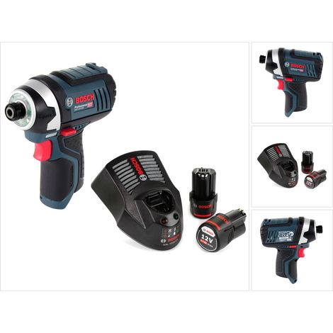 Bosch GDR 12V-105 Akku Drehschlagschrauber 12V 105Nm + 2x Akku 2,0Ah + Ladegerät